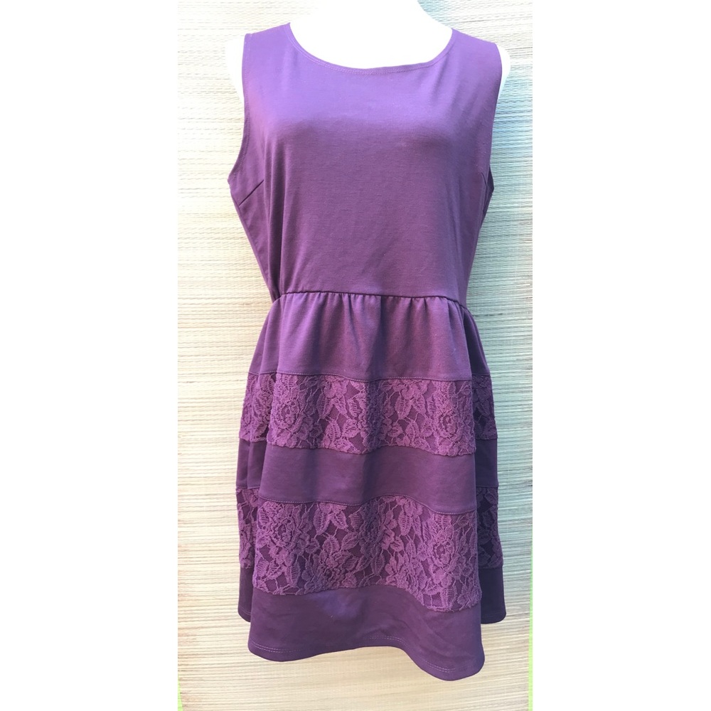 Purple Pouf Dress